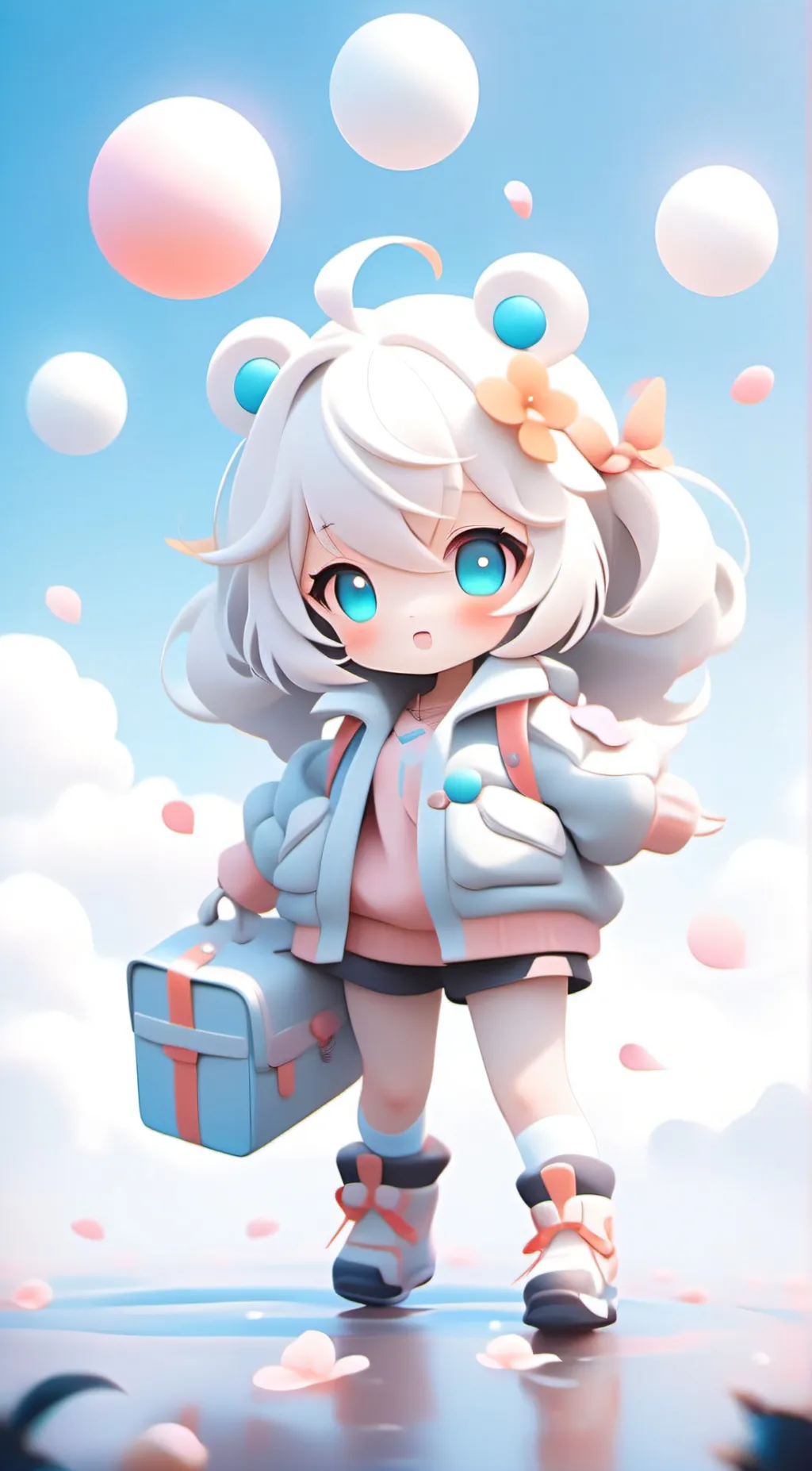 ai character: Rose background