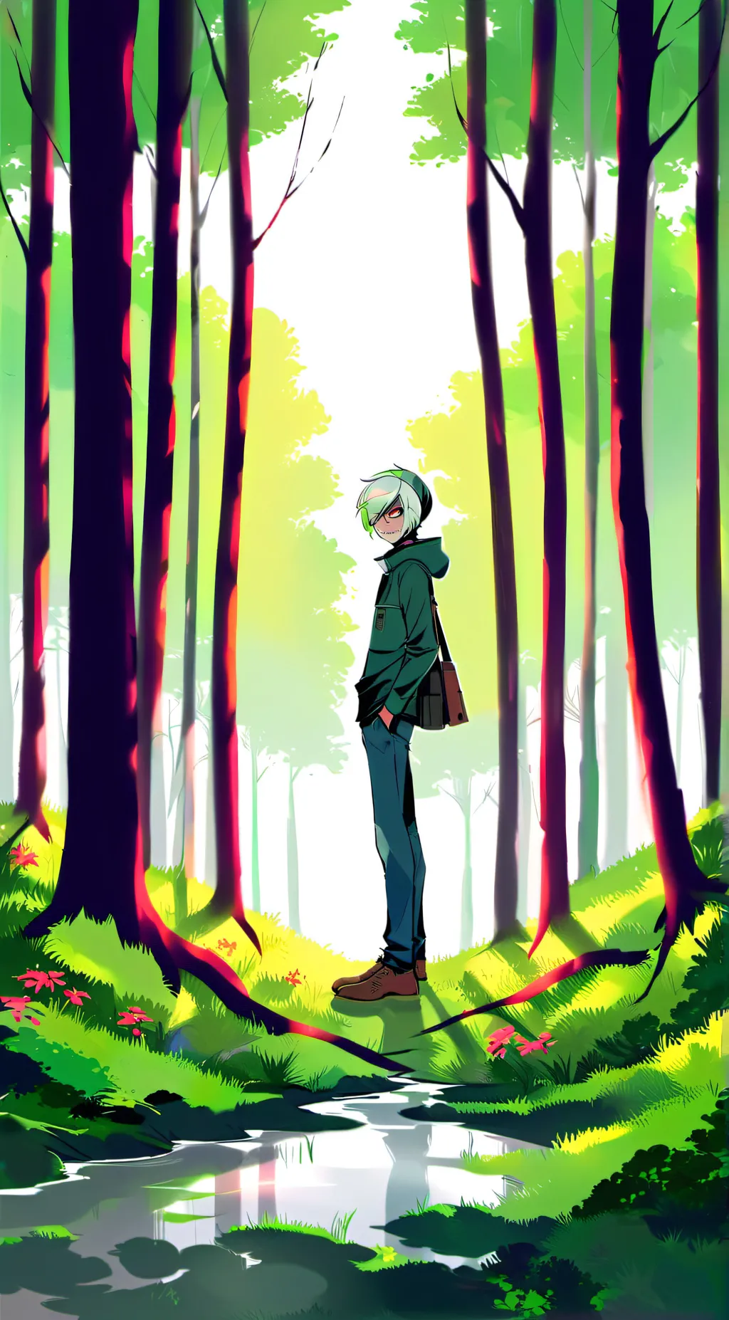 ai character: Tiny boy background