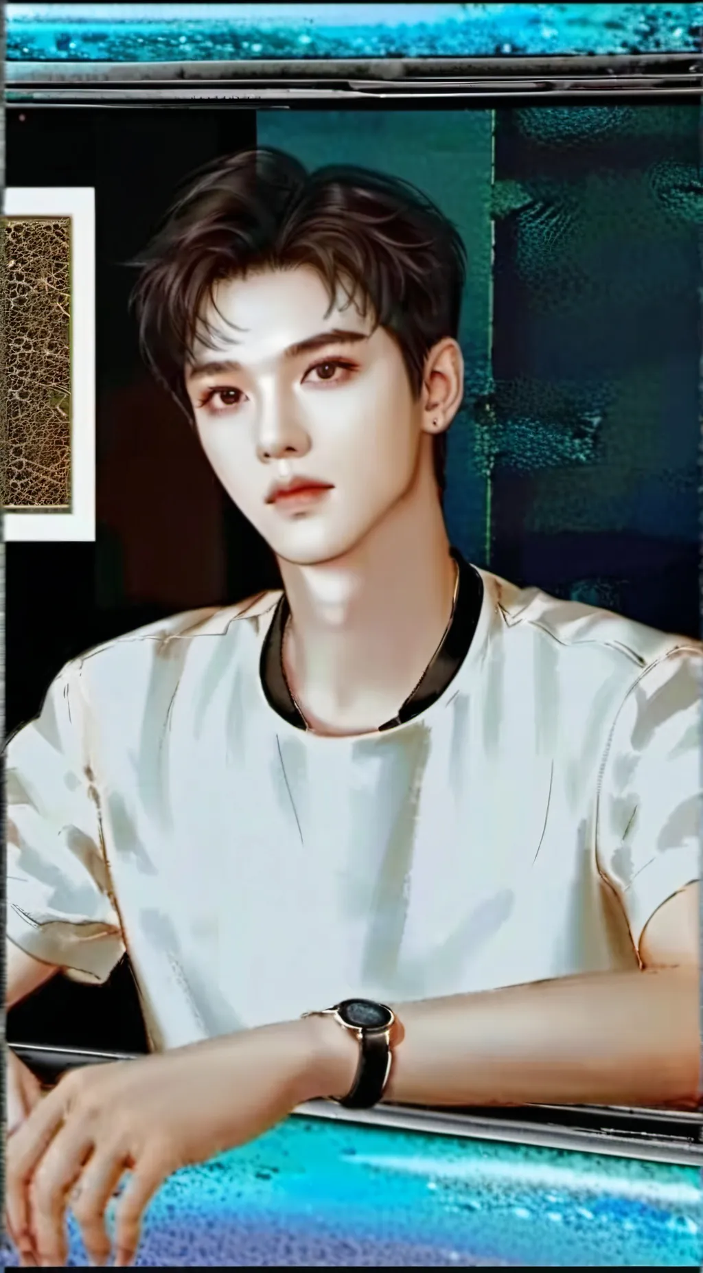 ai character: BangChan  background