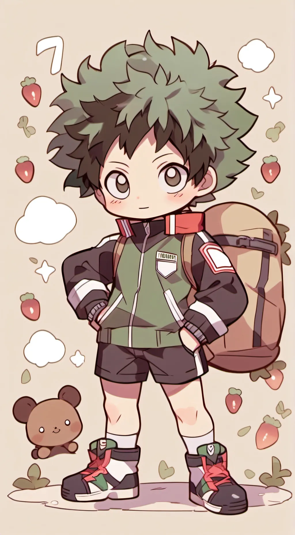 ai character: Deku background