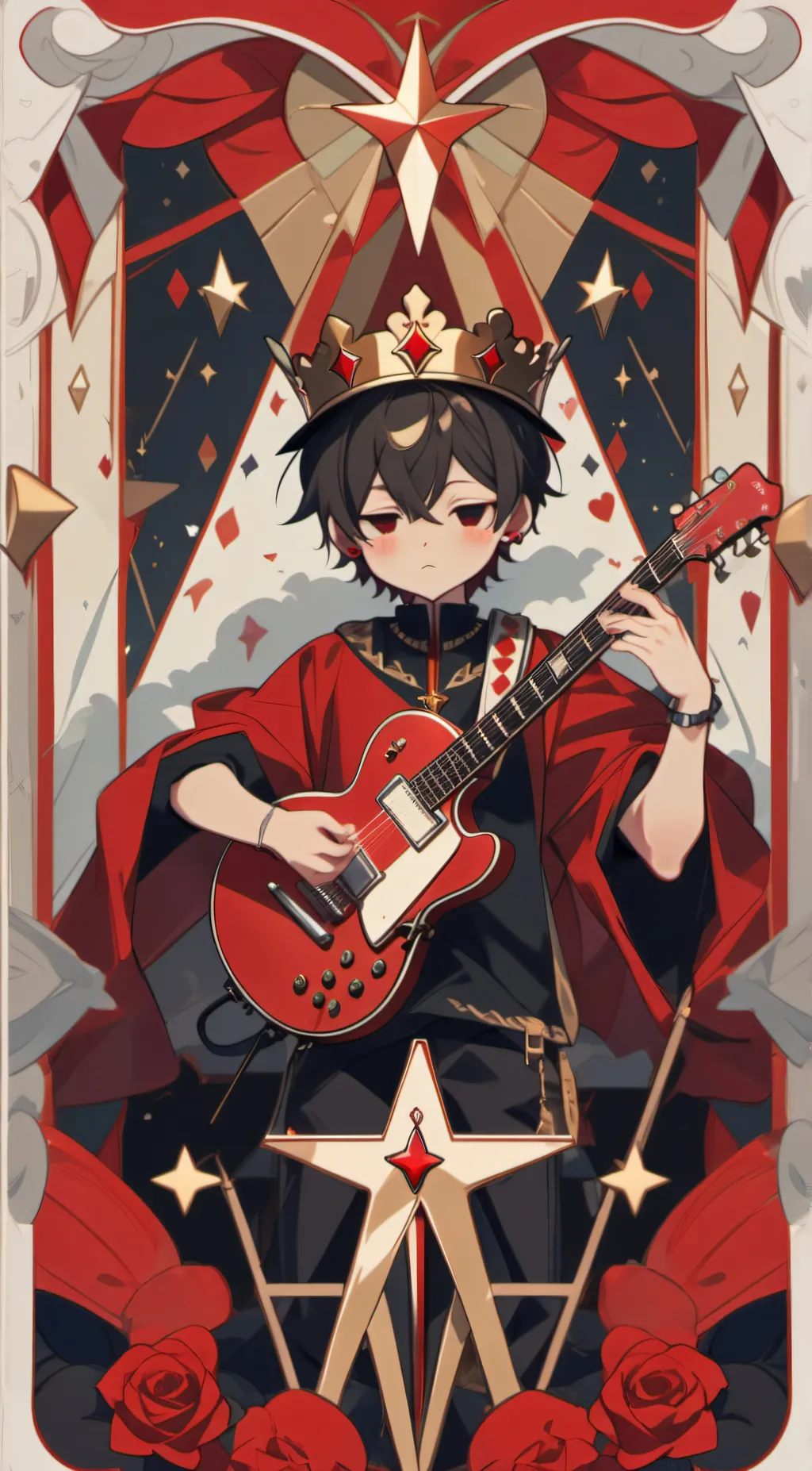 ai character: music guy background