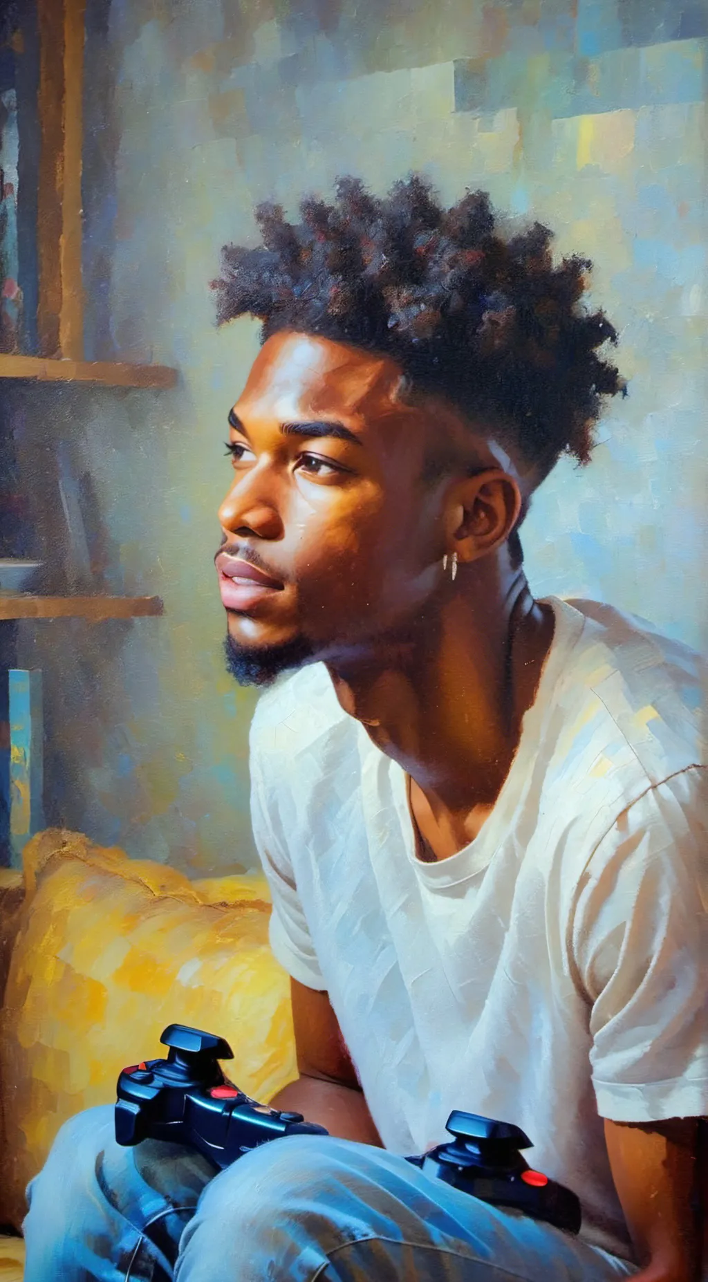 ai character: Angie background