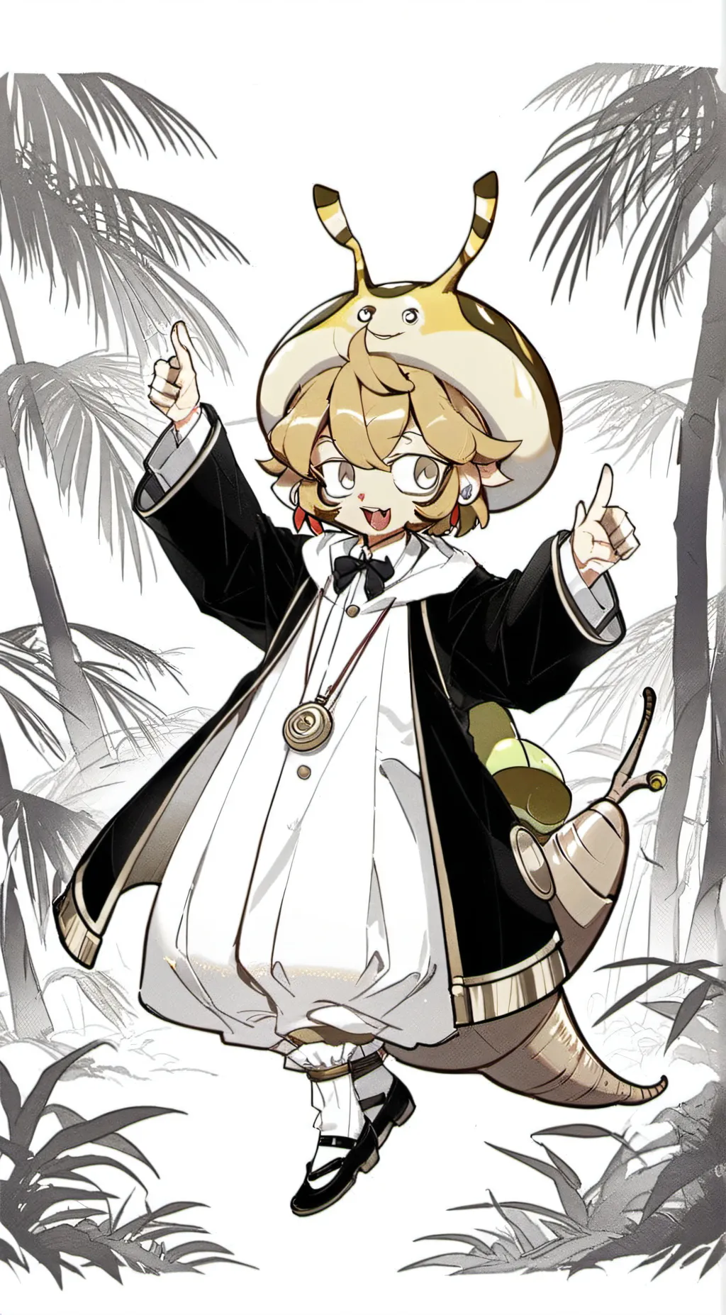 ai character: Split background