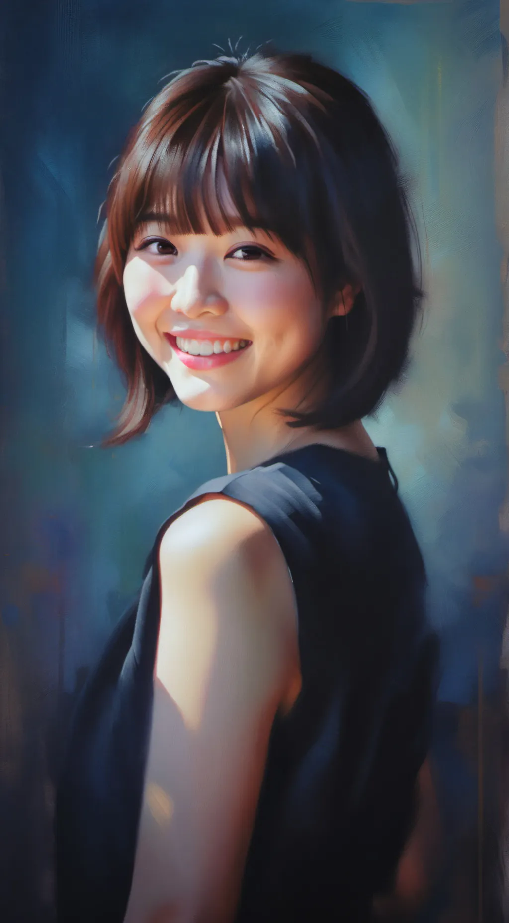 ai character: Aoki  background