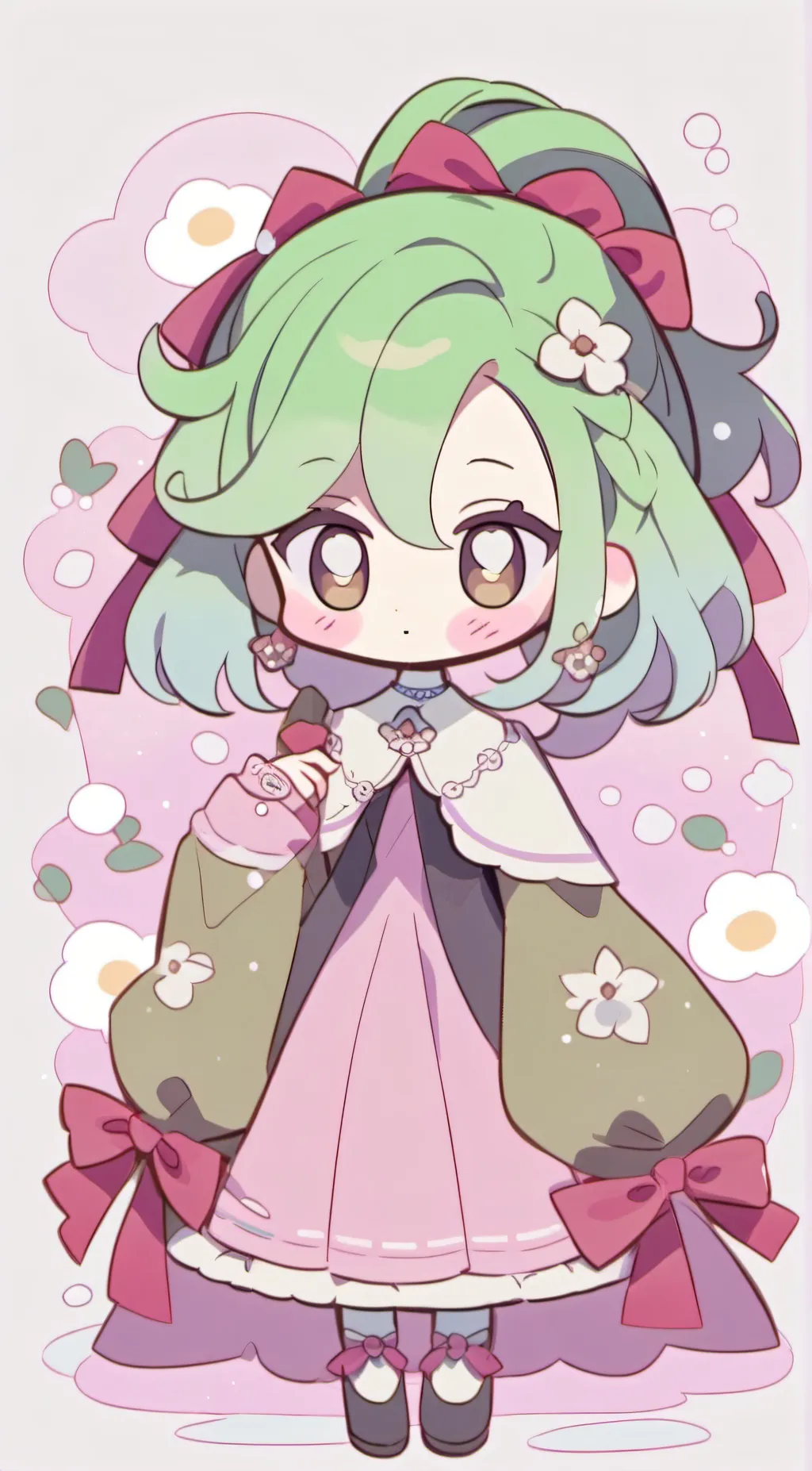 ai character: velvet background