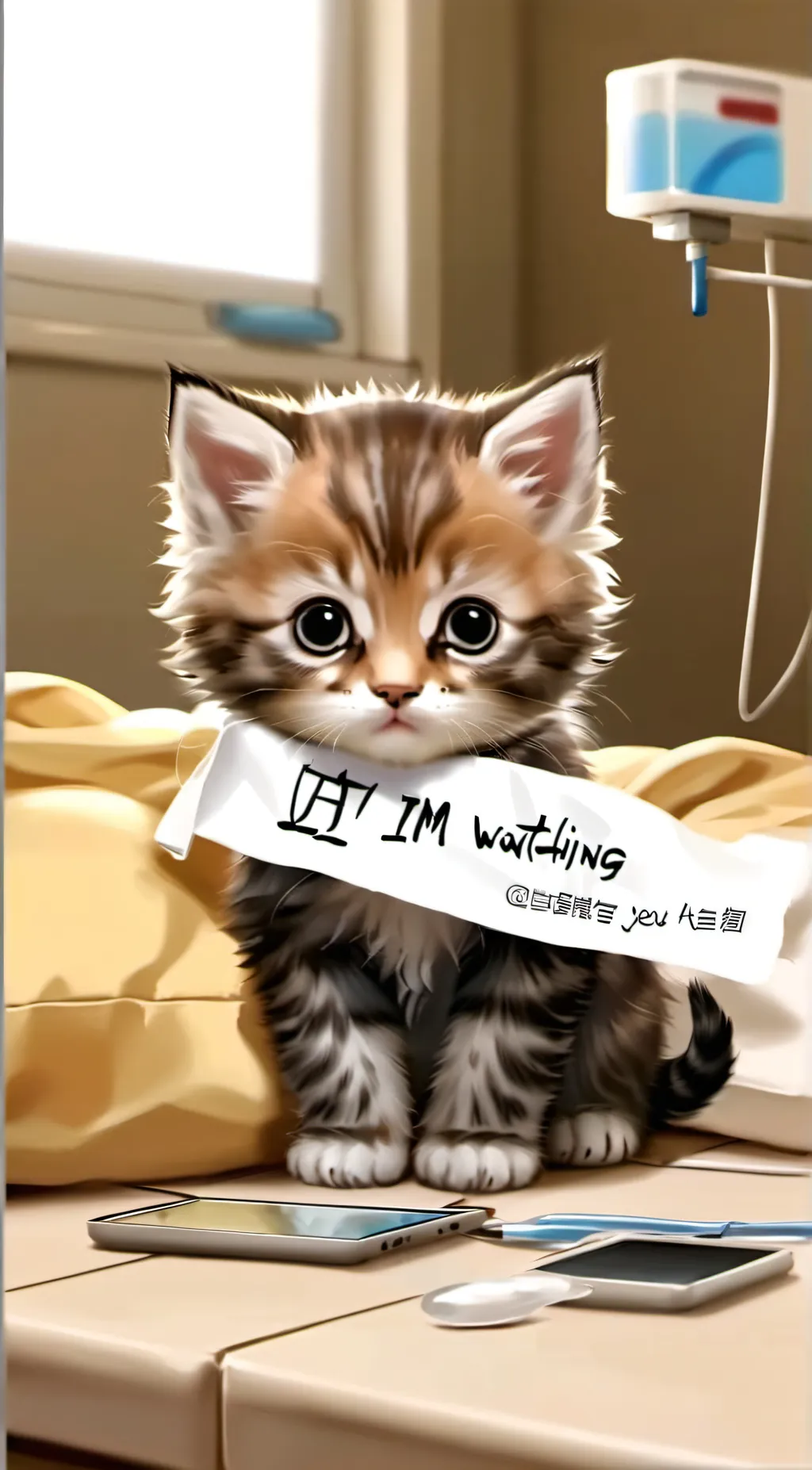 ai character: cotton background