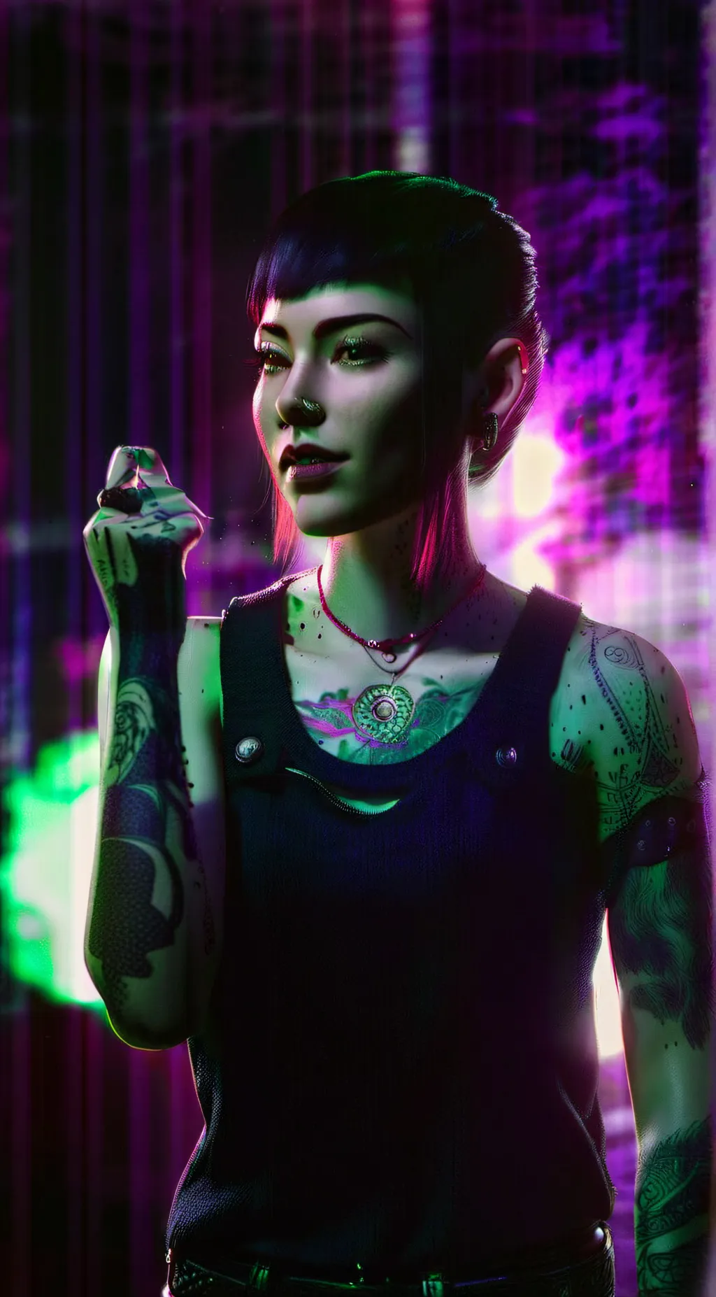 ai character: Sabine Brandt  background