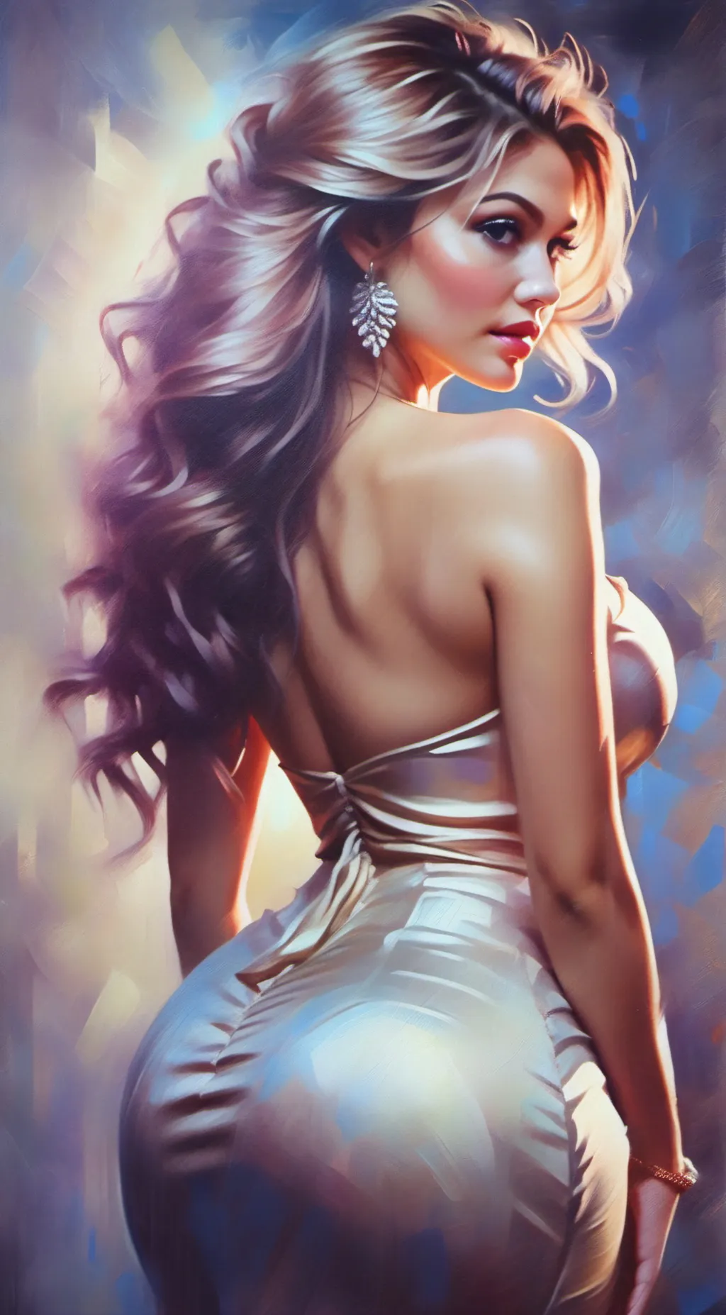 ai character: Rosy background