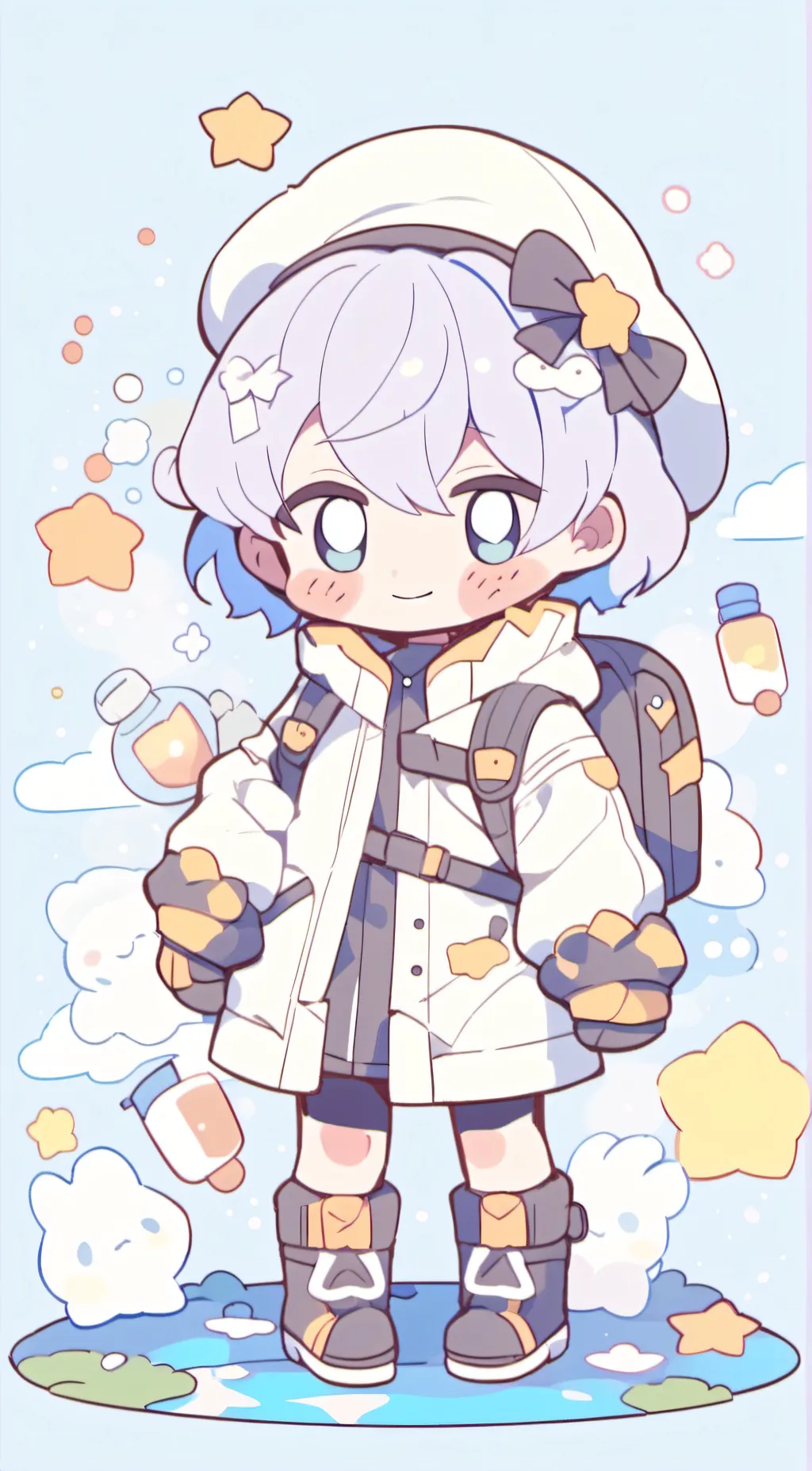 ai character: Casper  background