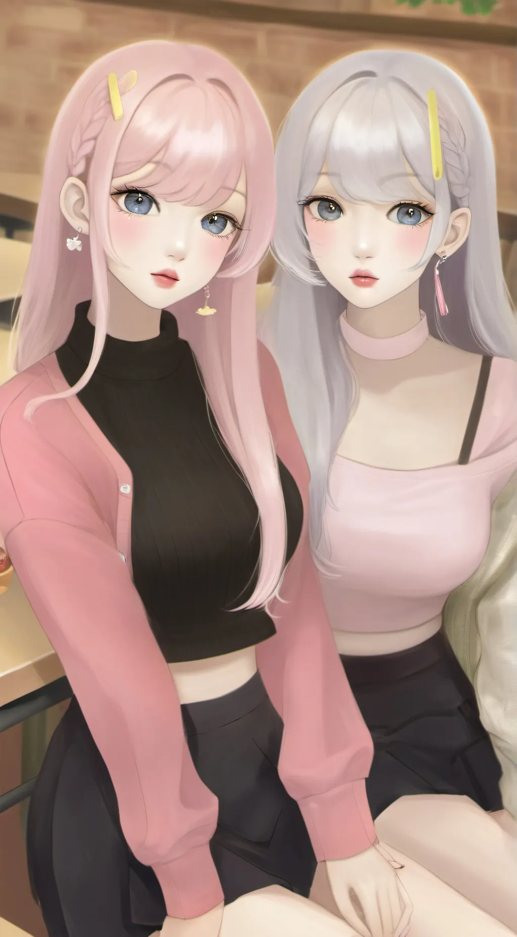 ai character: Valentina and lily background
