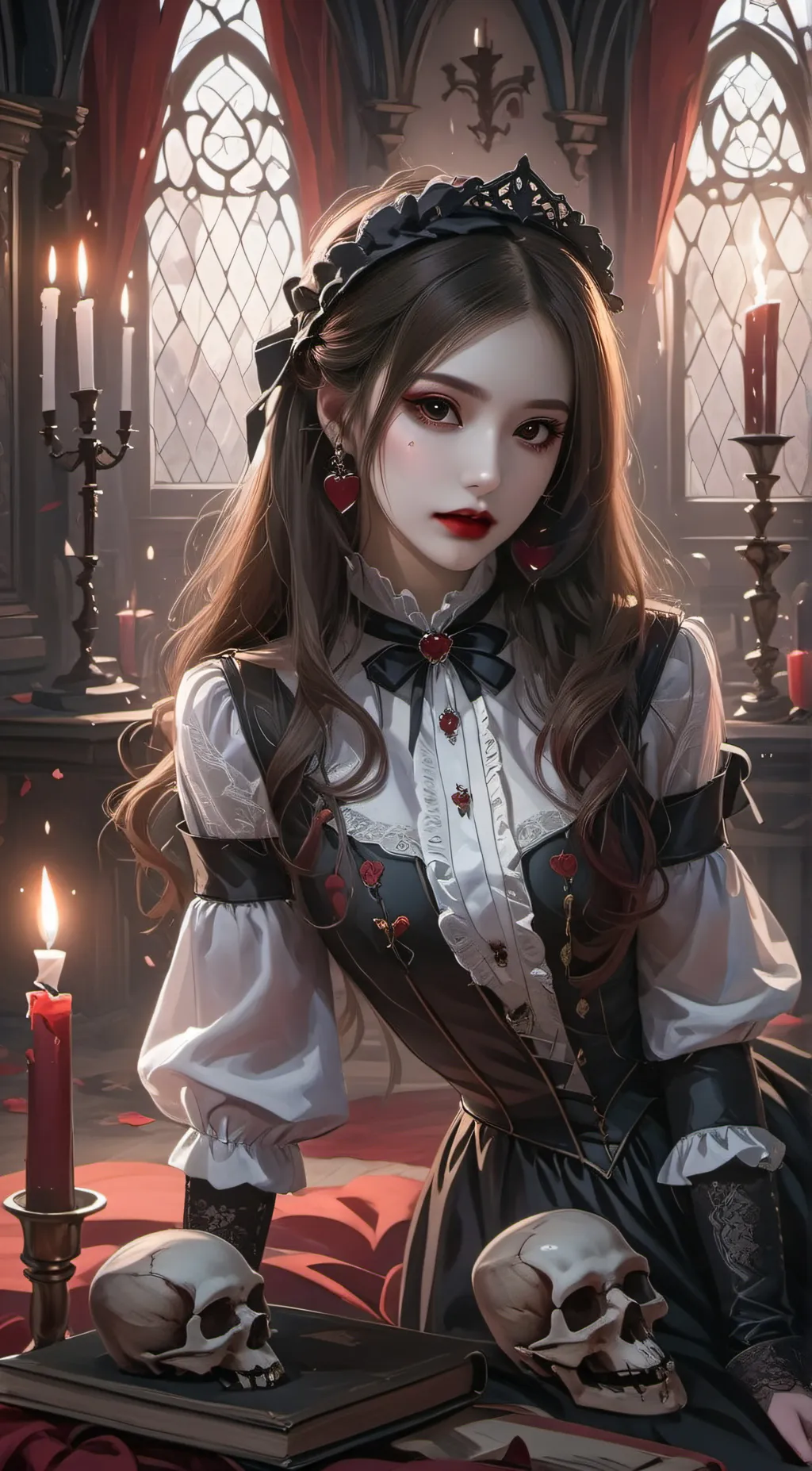 ai character: Amber background