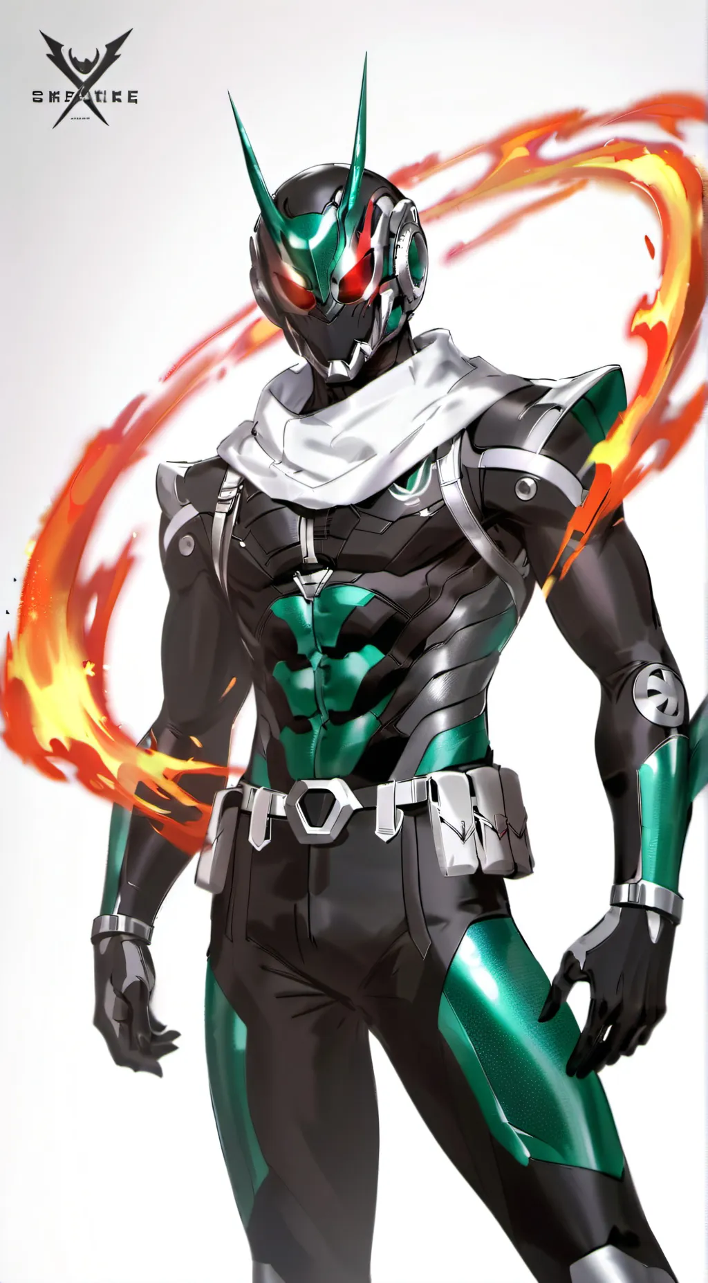 ai character: Kamen Rider Flame background