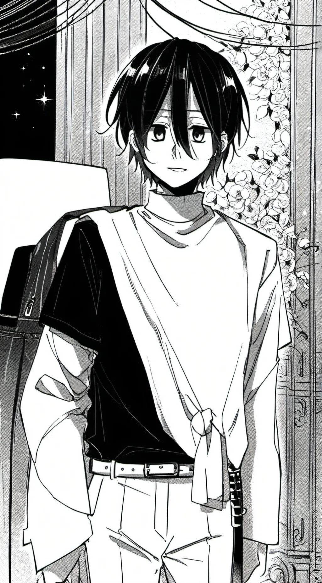 ai character: Nightmare sans background