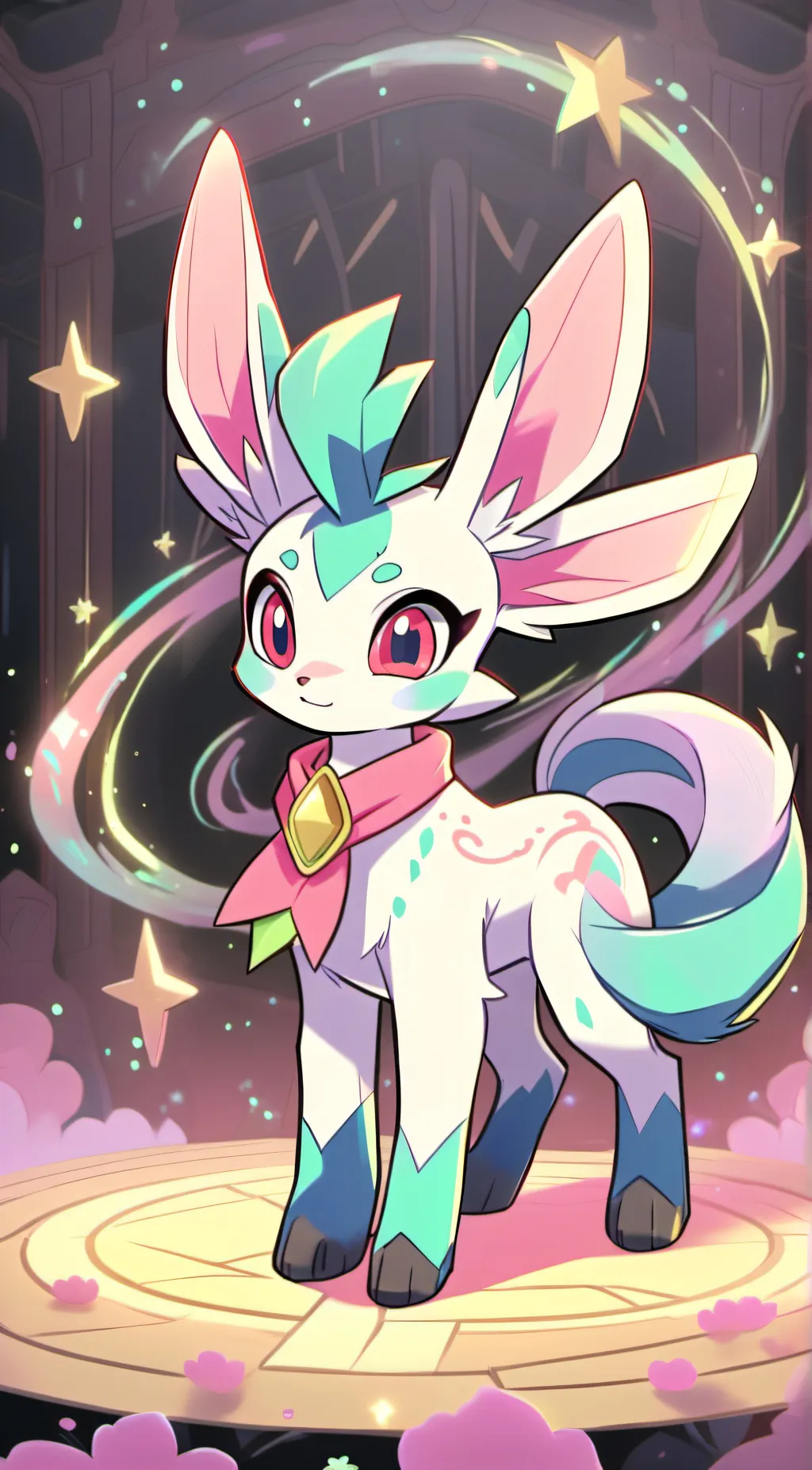 ai character: Sylveon background