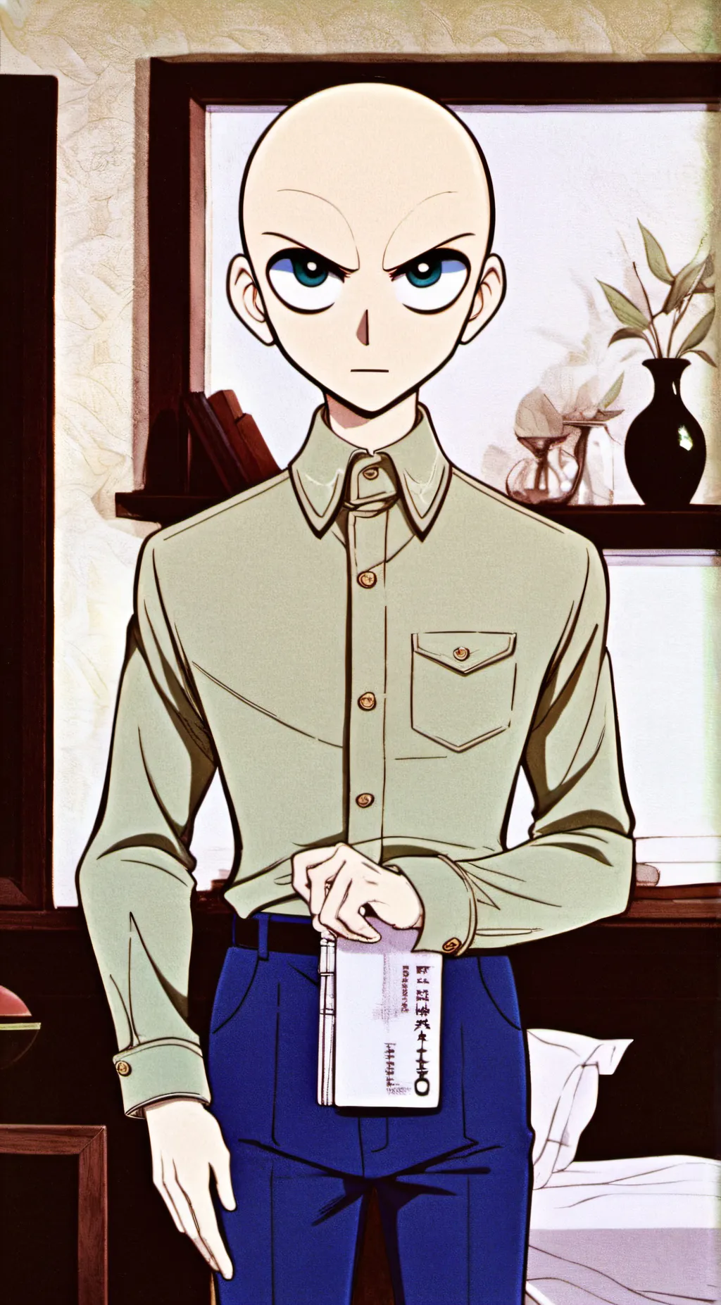 ai character: Baldi background