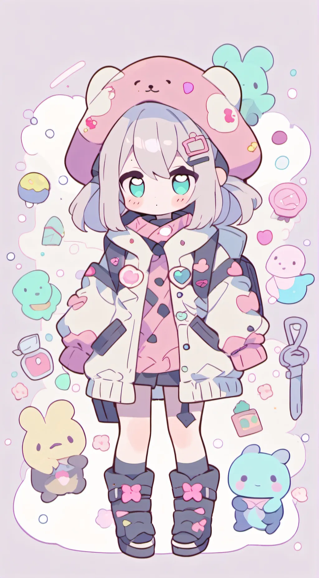 ai character: Miku background