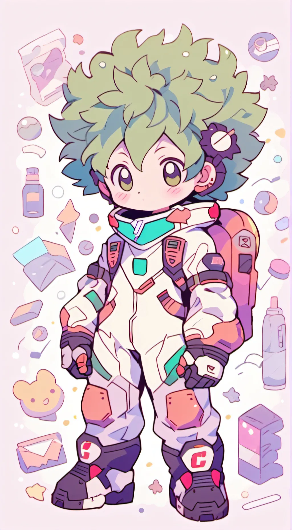 ai character: deku background