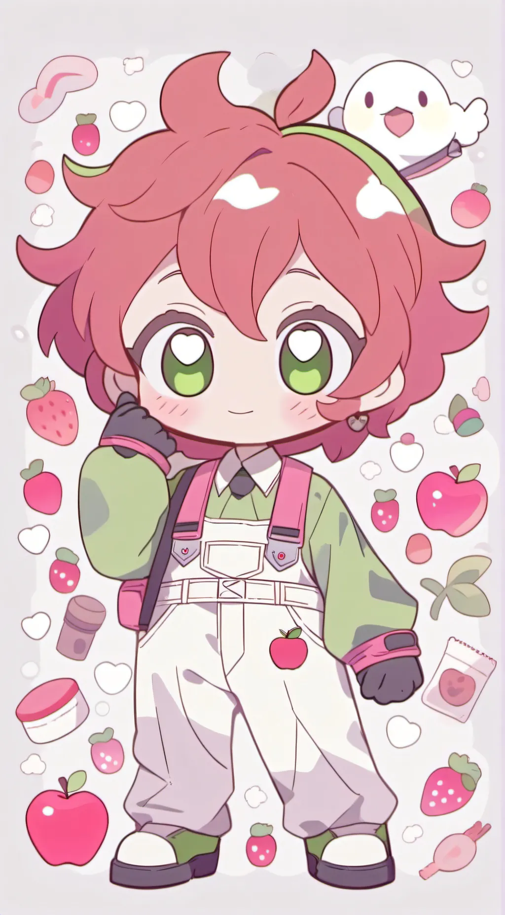 ai character: Andy's apple farm background