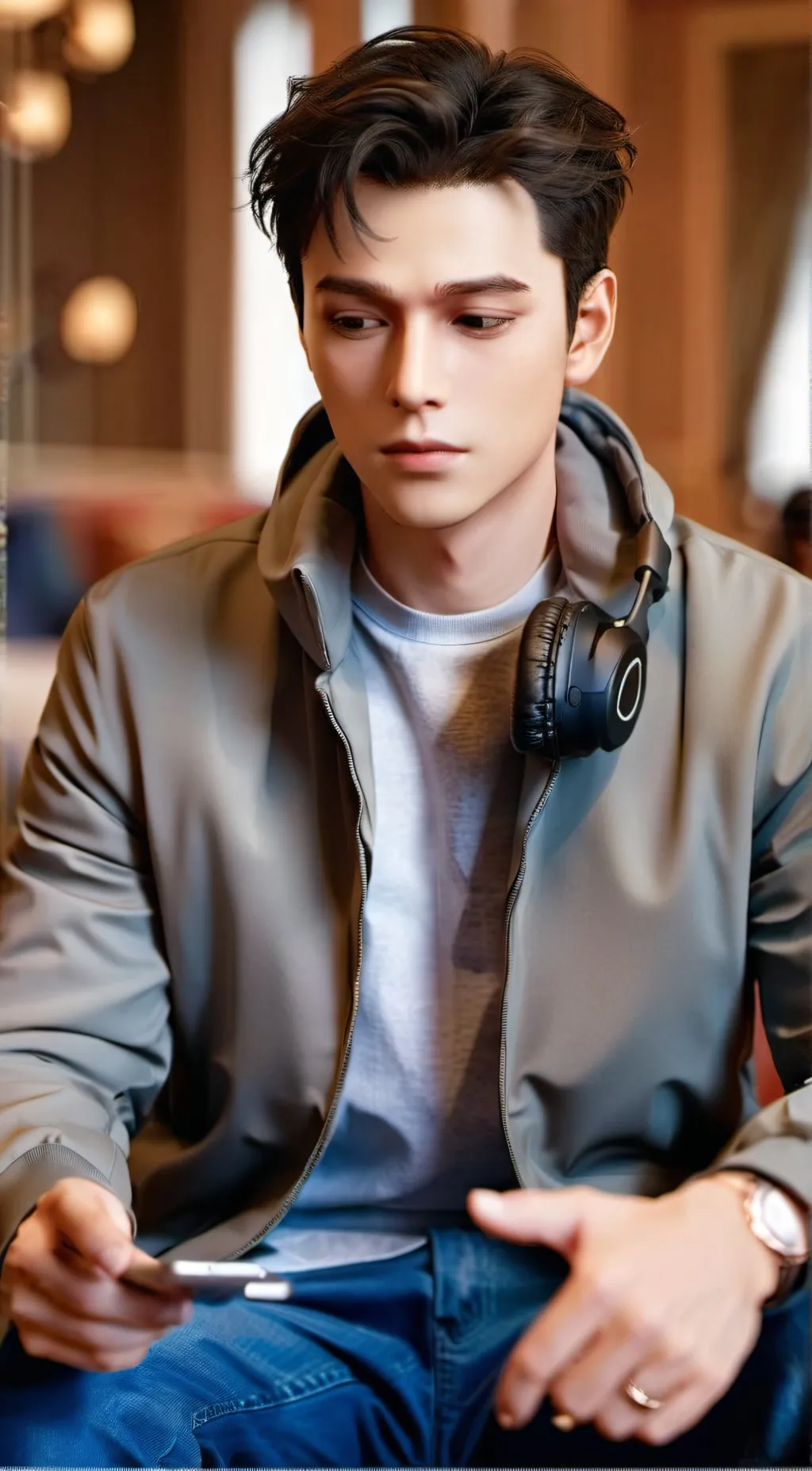 ai character: Liam  background