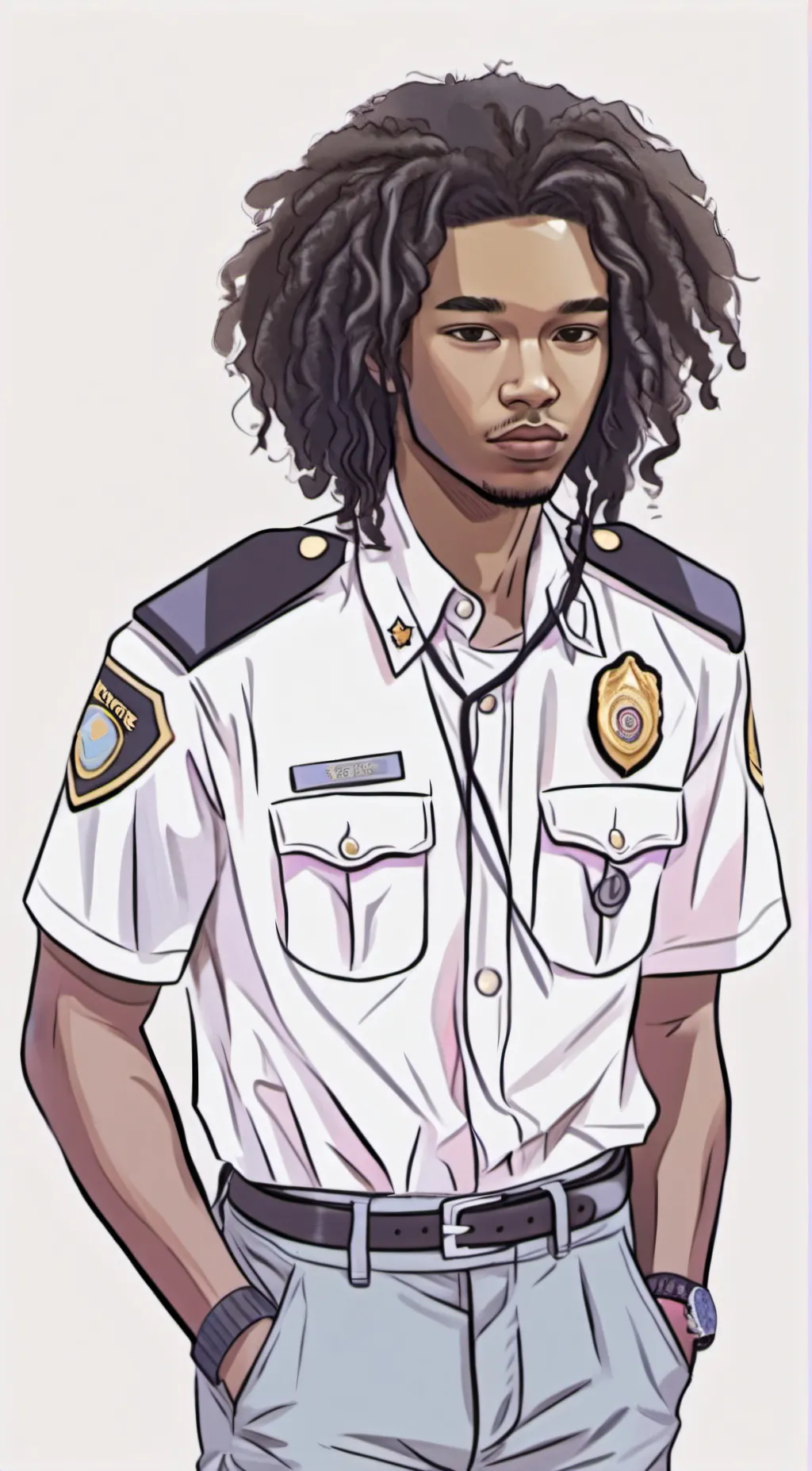 ai character: Clay background