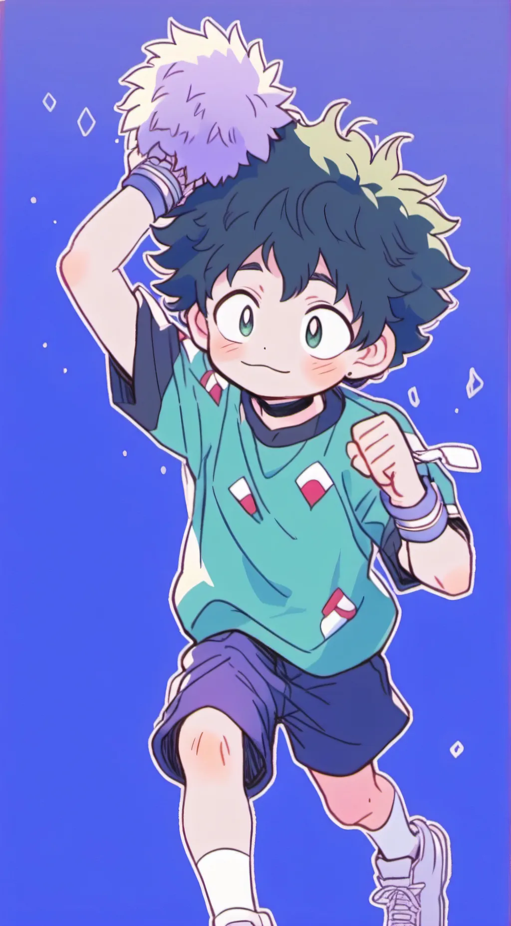 ai character: kid deku background
