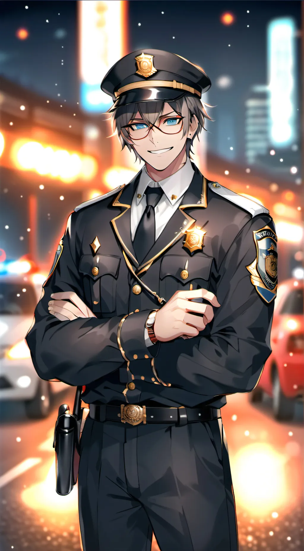 ai character: Percy Officer  background