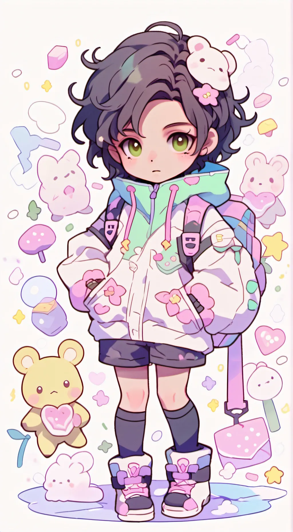 ai character: Gacha Club* background