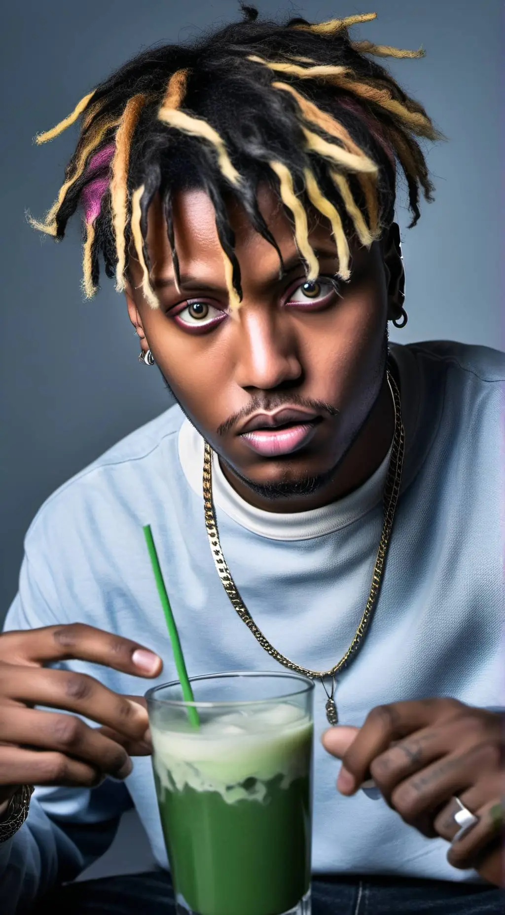 ai character: juice wrld  background