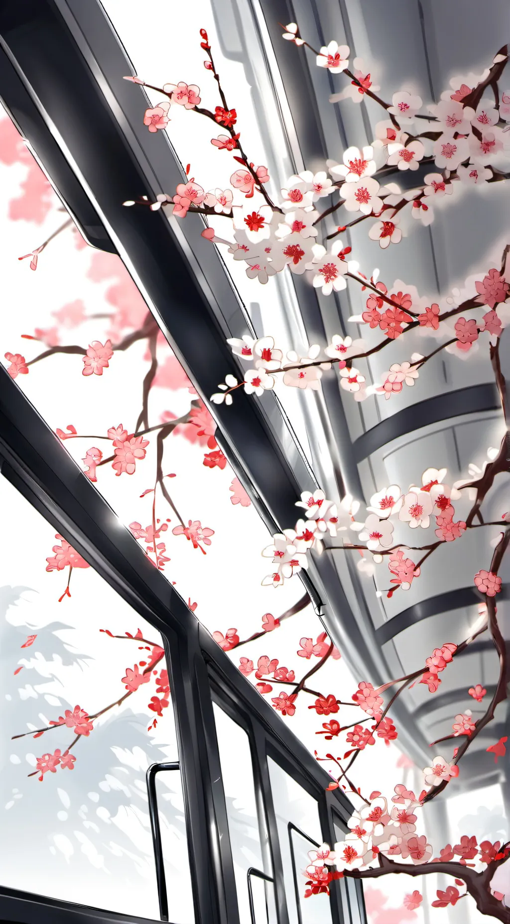 ai character: Mha is on a bus! background