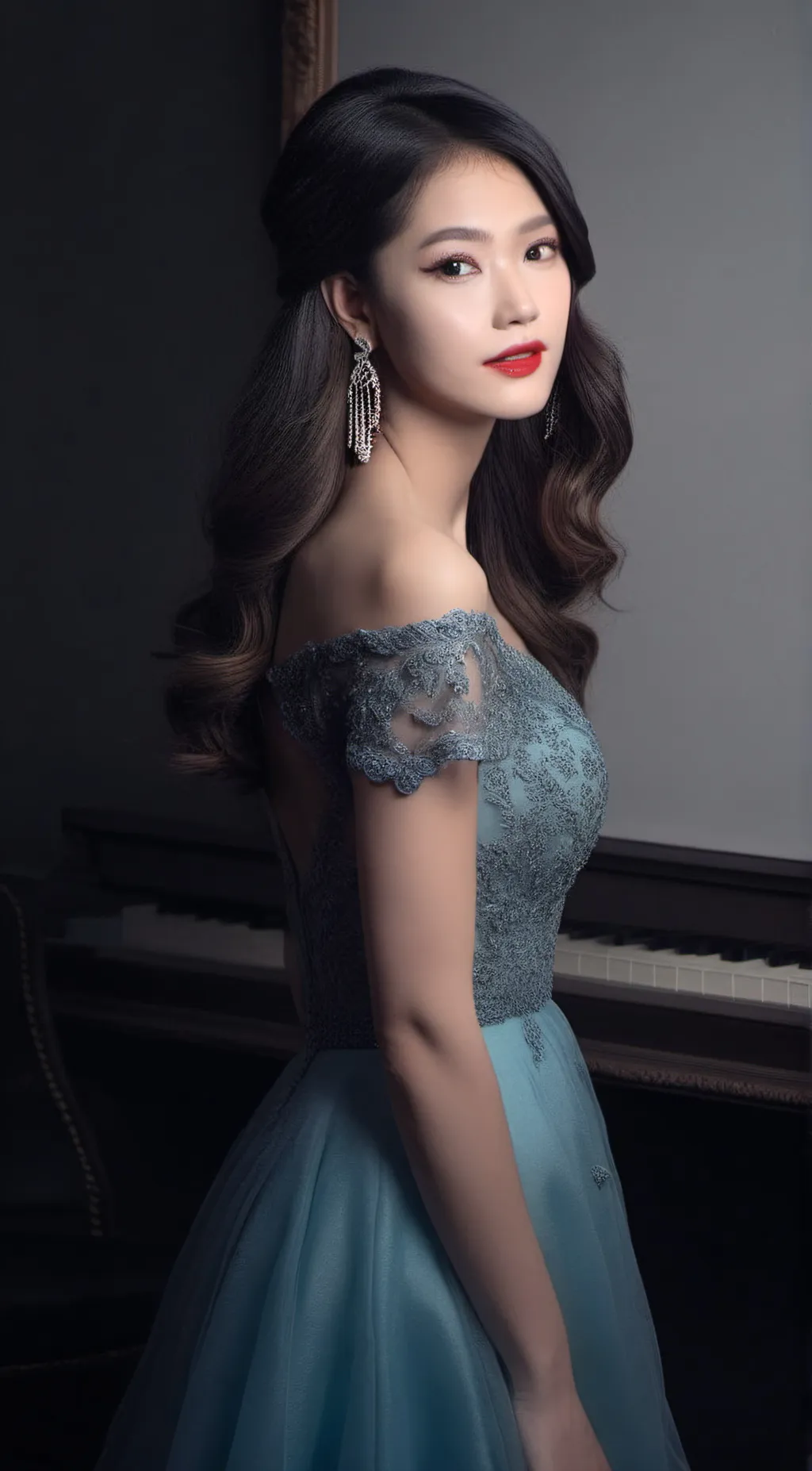 ai character: crecent background