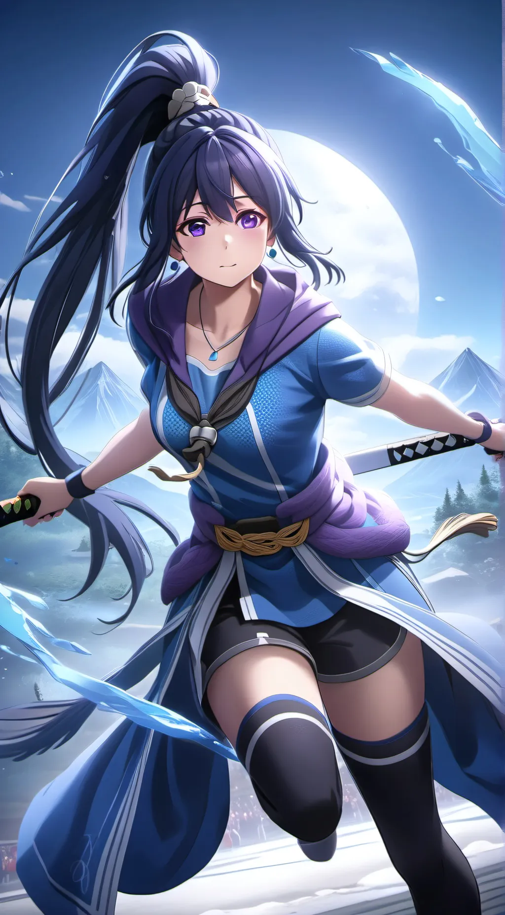 ai character: Matsuura Kanan  background