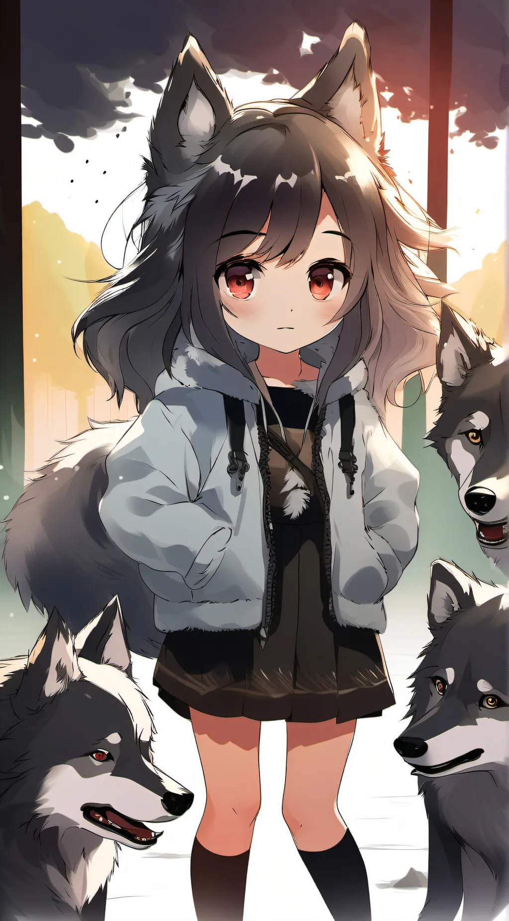 ai character: May (tiny human) background