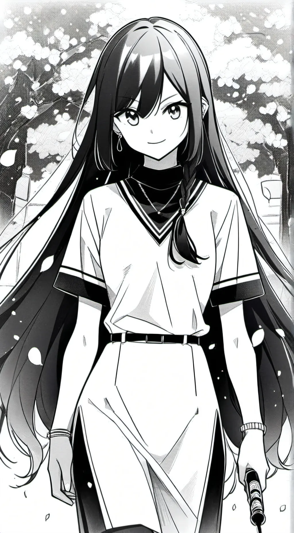 ai character: Miss circle background