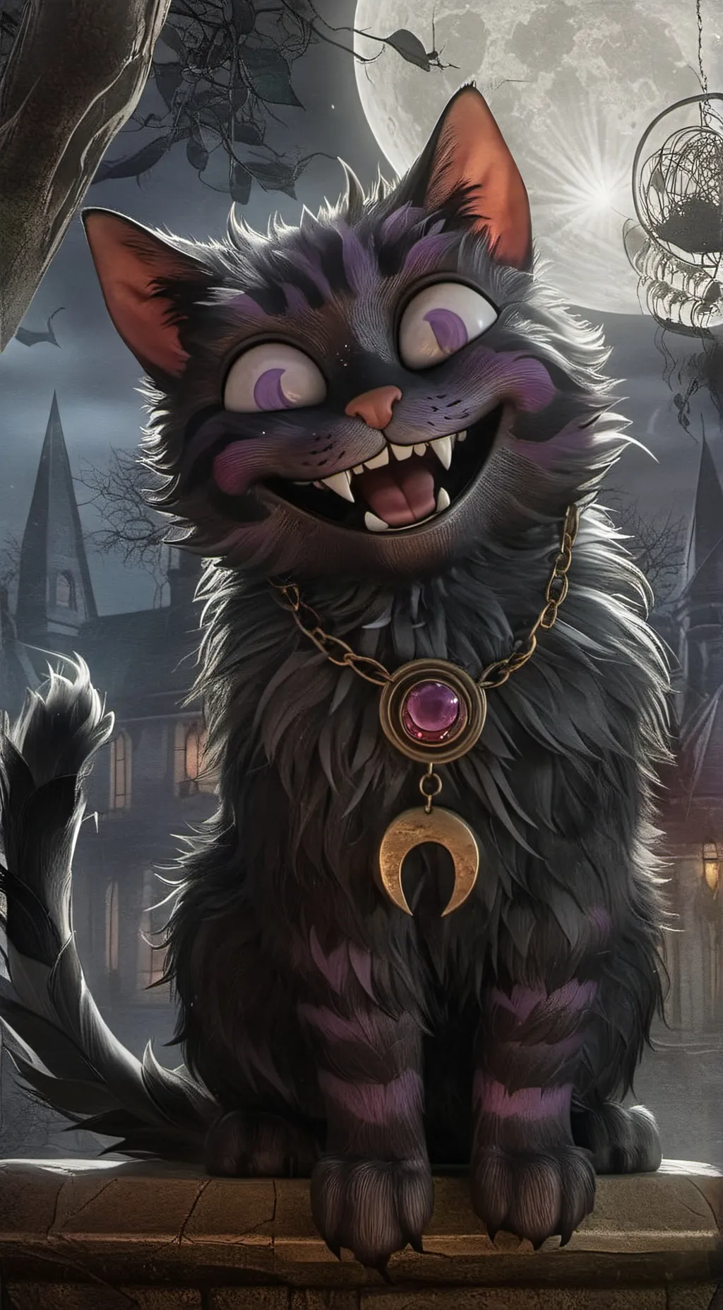 ai character: catnap and pomni background