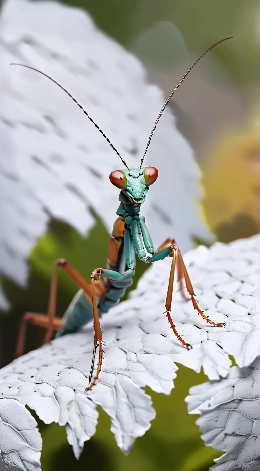 ai character: Praying Mantis background