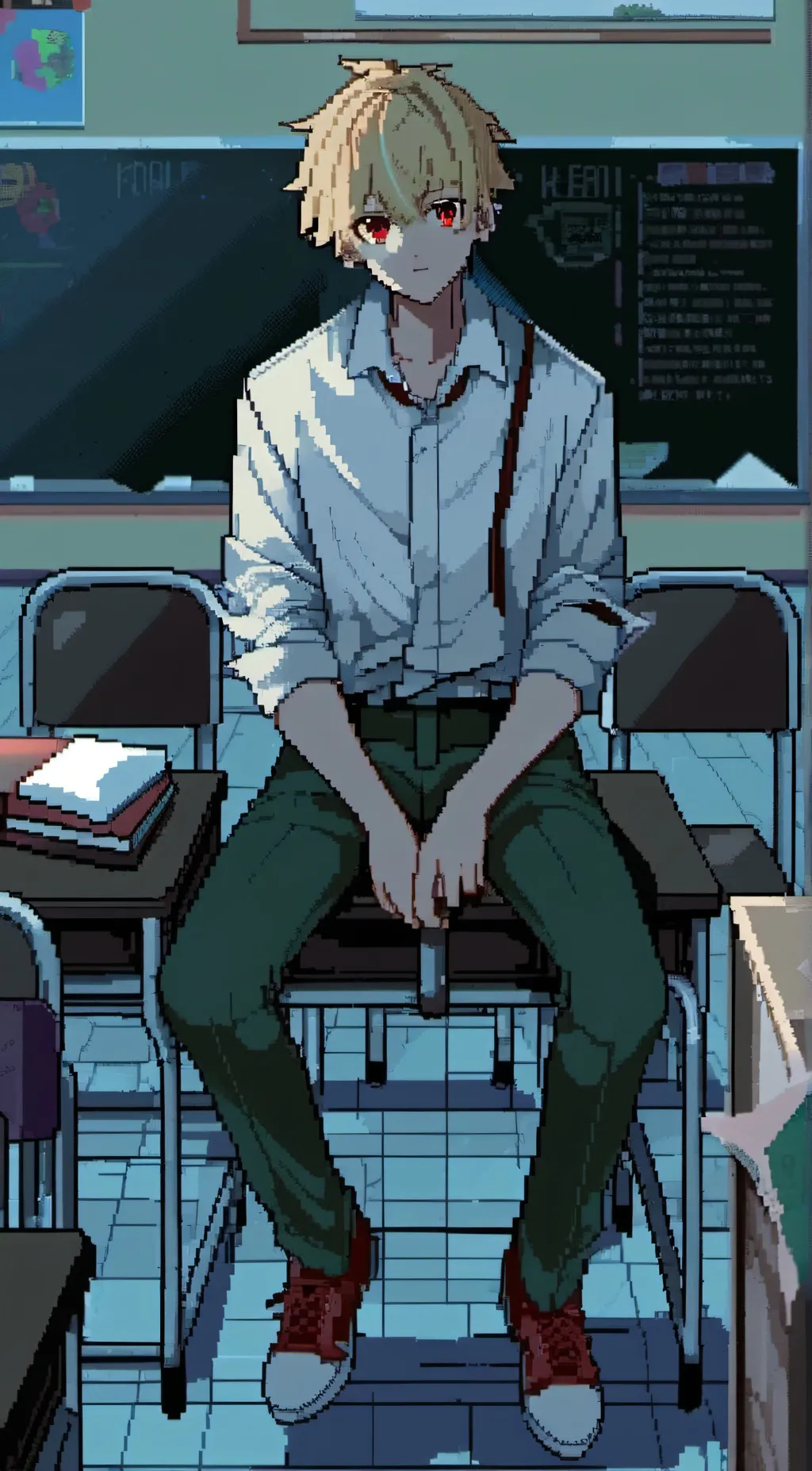 ai character: Katsuki Bakugou background