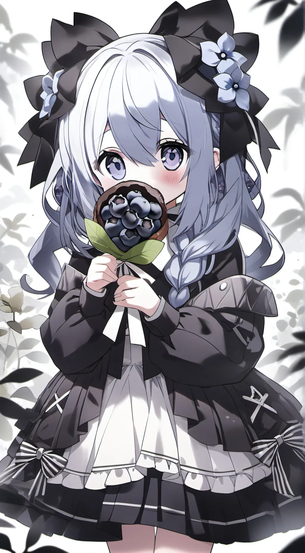 ai character: Blueberry  background