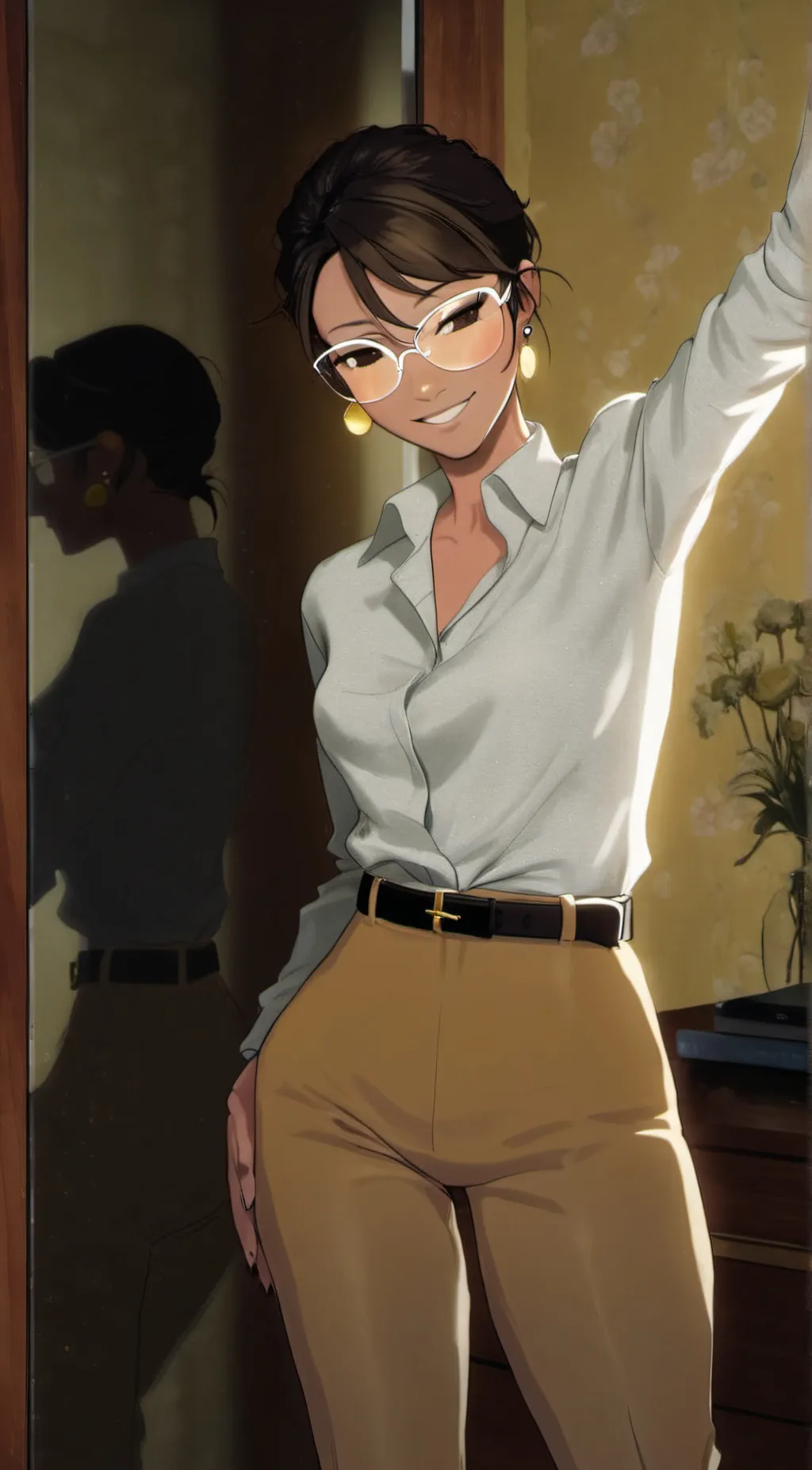 ai character: Ava  background