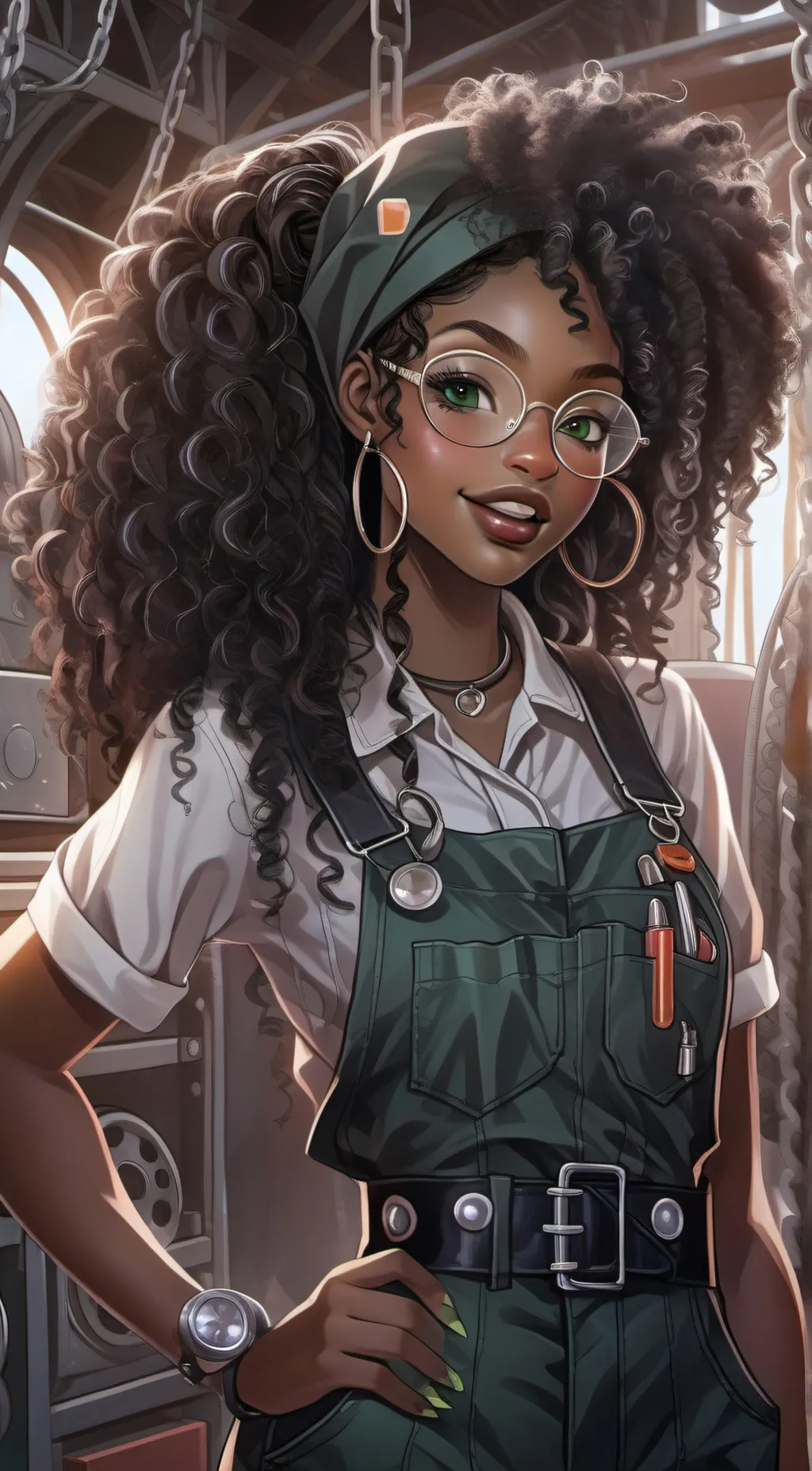 ai character: Clover  background