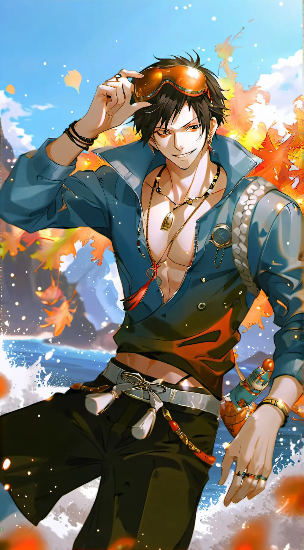 ai character: Portgas D. Ace background