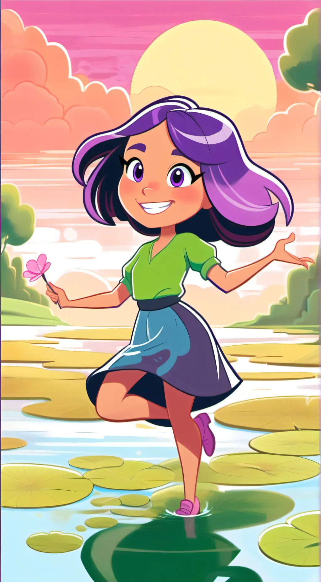 ai character: Jasmine background