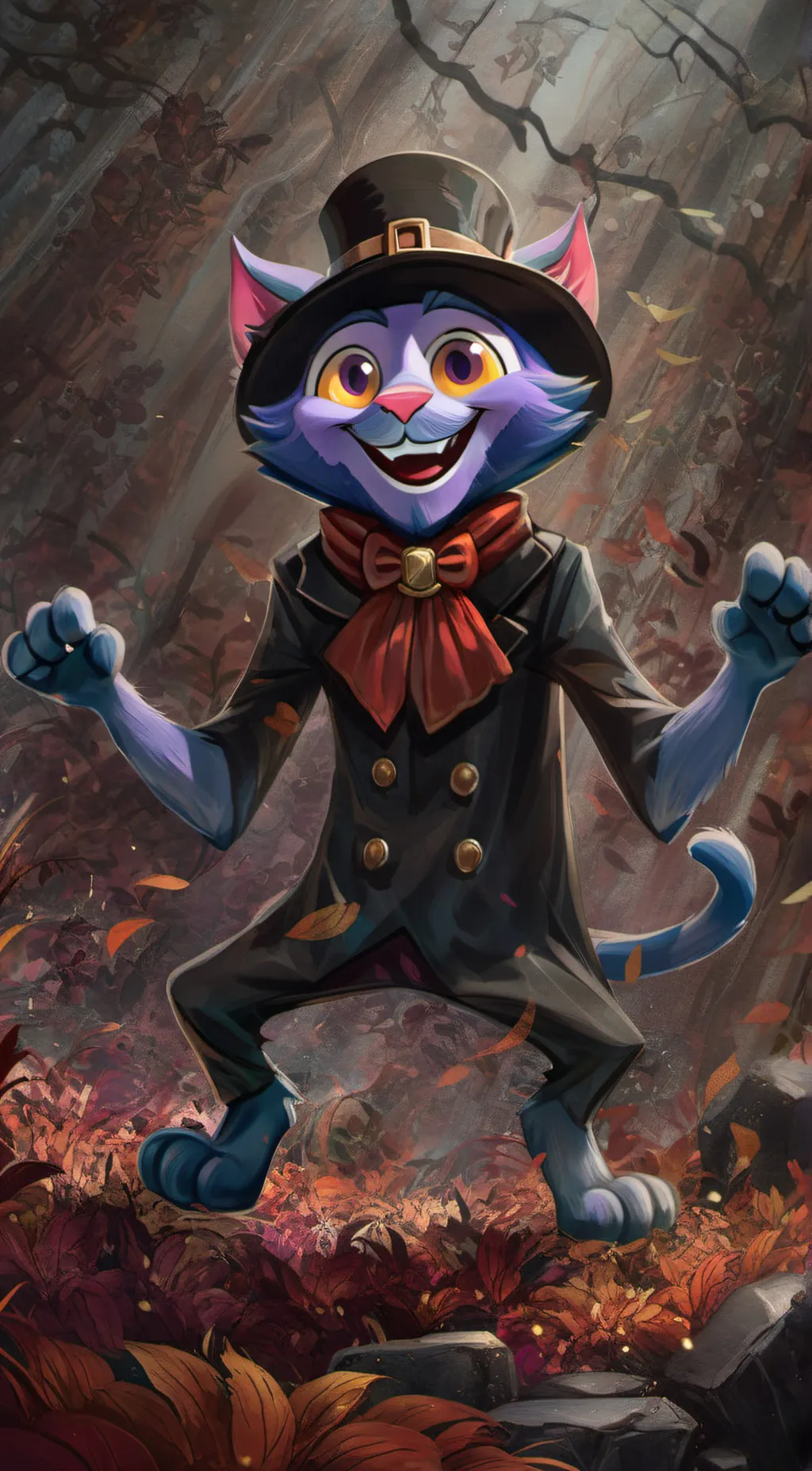 ai character: catnap in tadc background