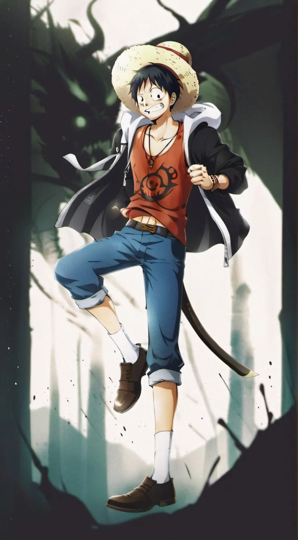 ai character: The straw hats background