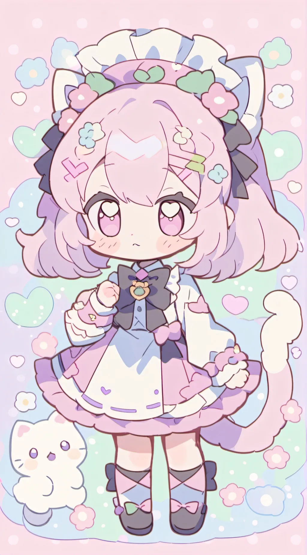 ai character: UWU cat background