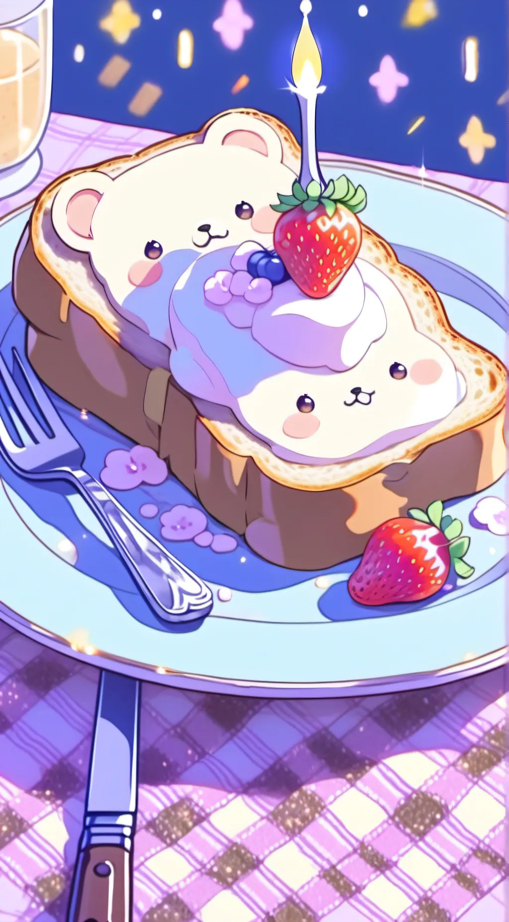 ai character: BearCafe background