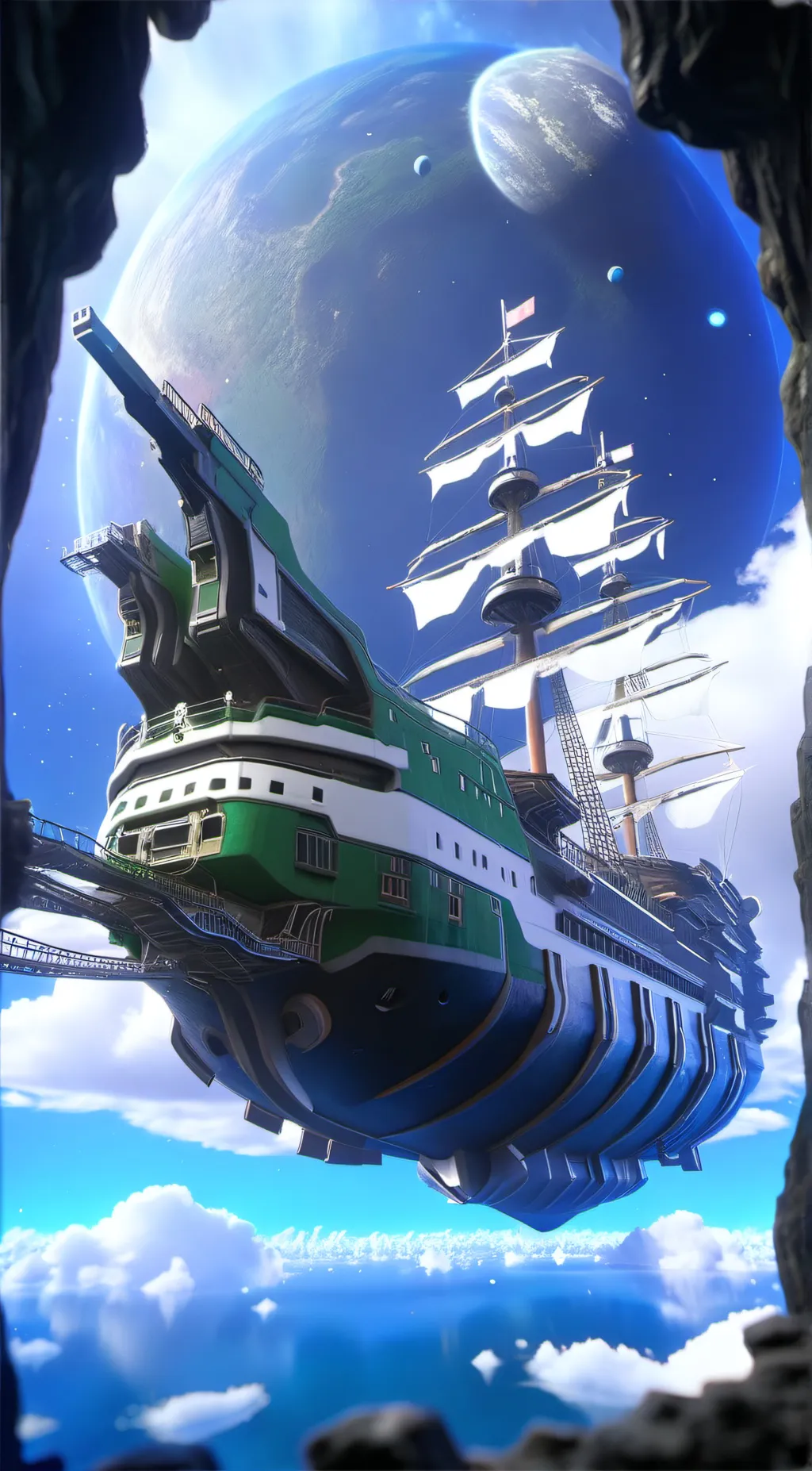 ai character: Living ship background