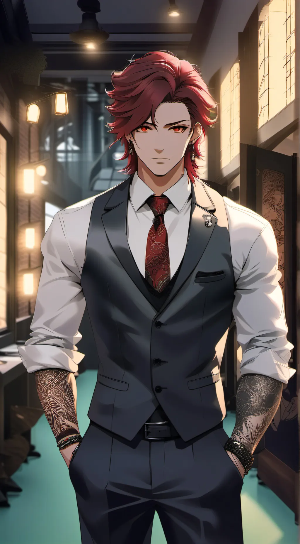 ai character: Paxton  background