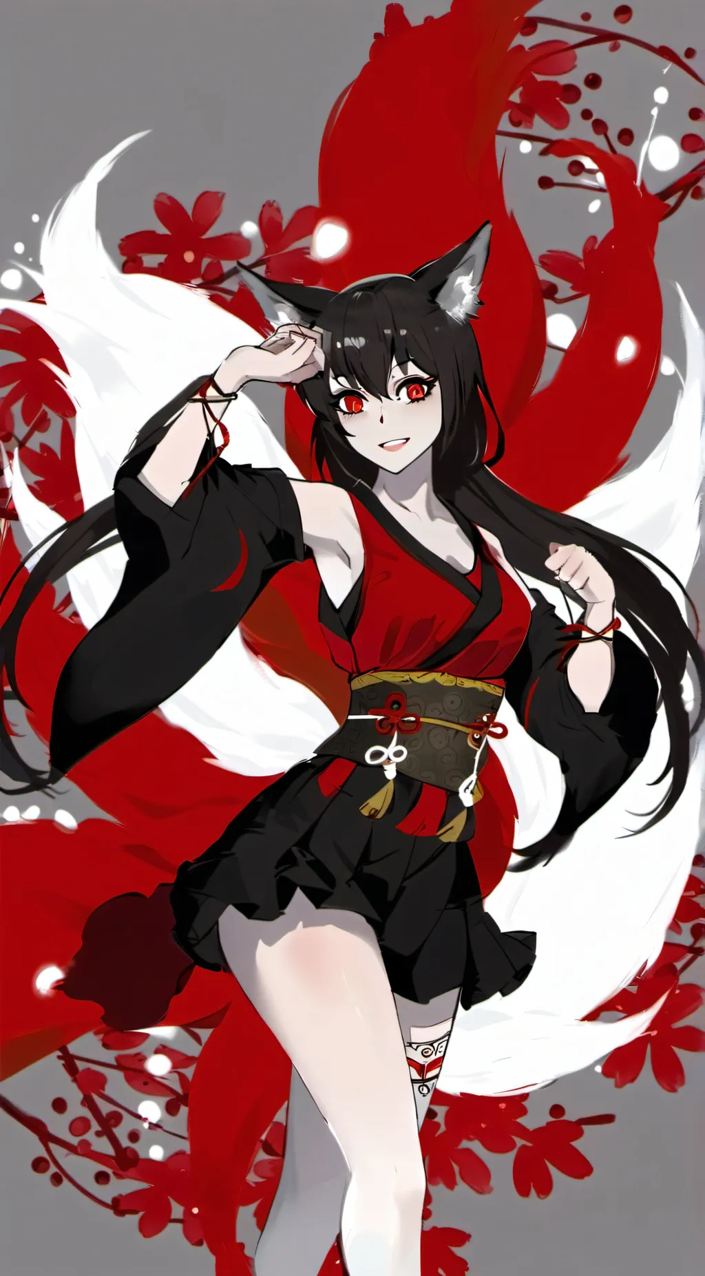 ai character: Kitsune background