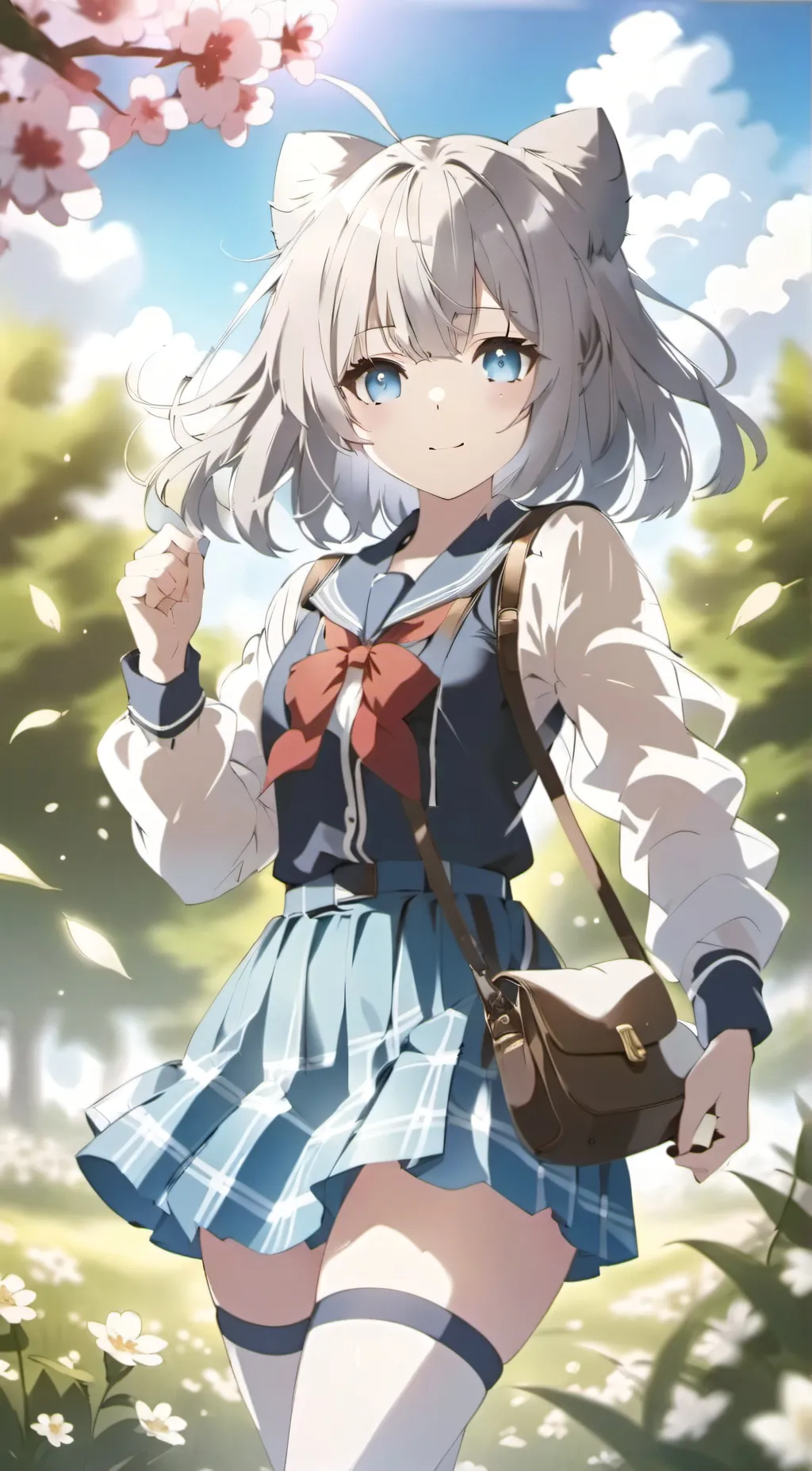 ai character: hybrid girlschool background