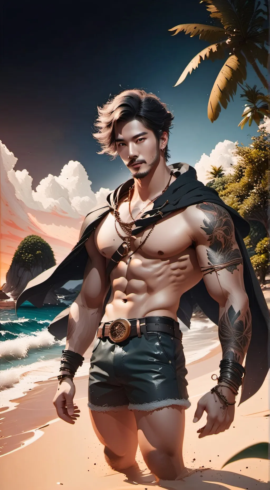 ai character: Mitchell  background